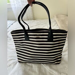 Kate Spade Striped Black & White bag
